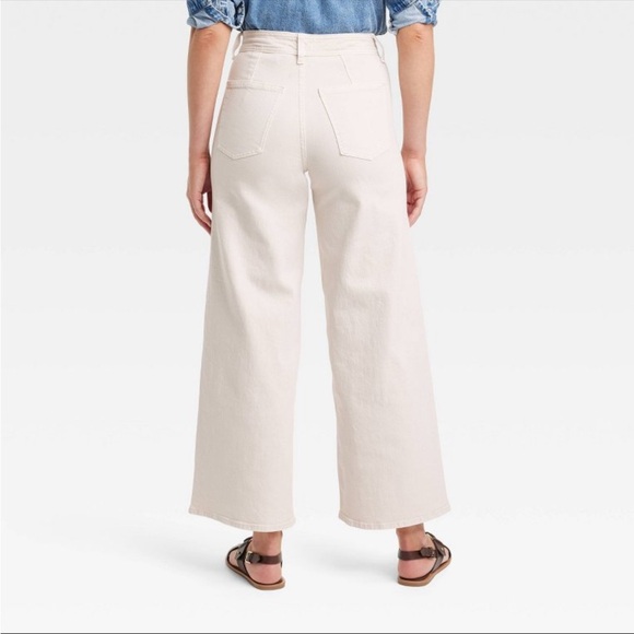 High rise wide leg sailor ankle jeans - 12 - Picture 3 of 4